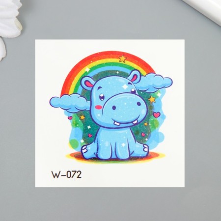 Tattoo on the body color "rhino/hippo" mix 6x6 cm-1