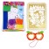 Set for creativity: EVA applique with crumbs and coloring + mask on the elastic band "Butterfly"