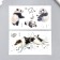 Tattoo on the body color phosphorus "dog/panda" mix 6x10.5 cm