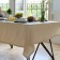 Ethel tablecloth ECO, Milk color, 136x220/+-6 cm, 70% HL, 30% flax, 190 g/m2