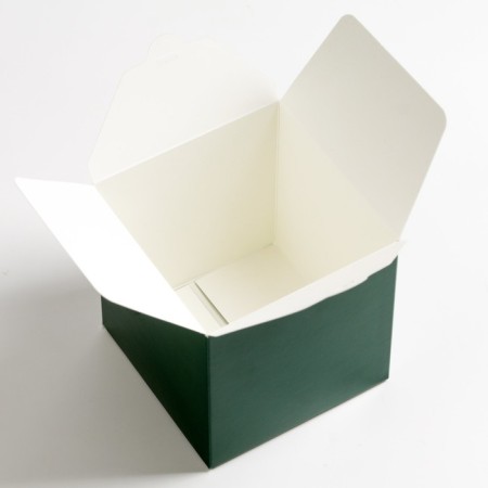 Folding emerald box, 10 x 10 x 10 cm-2