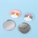 Pocket mirror "cat", d = 7 cm, color mix