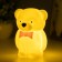 Nightmare "Bear with a bow" LED 2W from 3xlr44 batteries is white-pink 5.5x7.5x11 cm Risalux