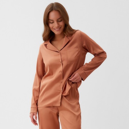 Пижама женская (рубашка и брюки) KAFTAN Terracotta р. 52-54-10