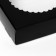 Gift box of the team with a window, 11.5 x 11.5 x 3 cm, black