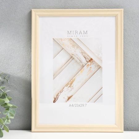 Photo frame Plastic "Mira" 21x29.7 cm, (A4) 640246-A4, beige (plastic screen)-4