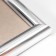 Photo frame plastic 15x21 cm silver
