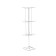 Turntable, 3 tiers of 8 hooks, 20 × 20 × 61, white color
