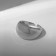 Ring "minimal" convex, silver color, dimensionless