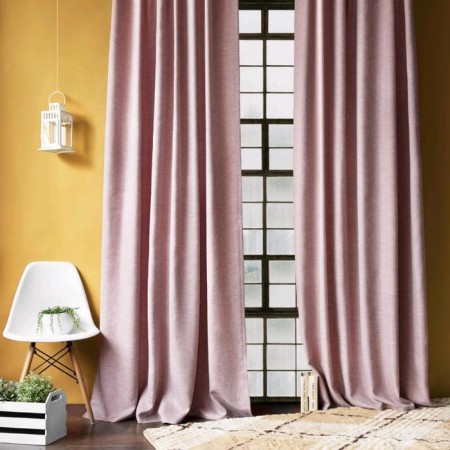 Set of curtains "Baddy", size 200 x 270 cm - 2 pcs, picking up - 2 pcs, pink