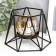Summary metal, glass for 1 candle "Black triangles" 10x13.5x13.5 cm