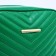 Bag Cross-Bodi with a zipper, green color