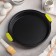 The form for baking is the “corrugated circle. Care ", 30.5 × 4 cm, with silicone handles, anti -stick coating, black color