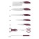Lenardi knife set, on a stand, 9 items