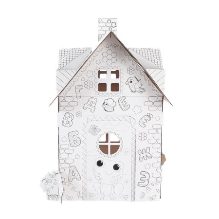 Set for creativity "House", painting designer from cardboard-5