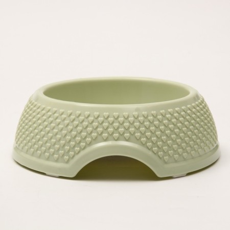 Plastic circuit is a circle with embossed sides 400ml, 18.8 x 6 cm, green-2