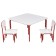 Table children's growing fairy "My baby", group 0-1, color white-red