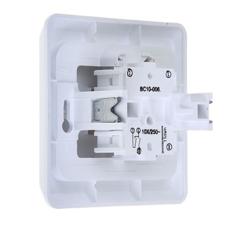 Schetode switch Sche BC10-006b, 2 keys, with backlight, white-1