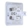 Schetode switch Sche BC10-006b, 2 keys, with backlight, white