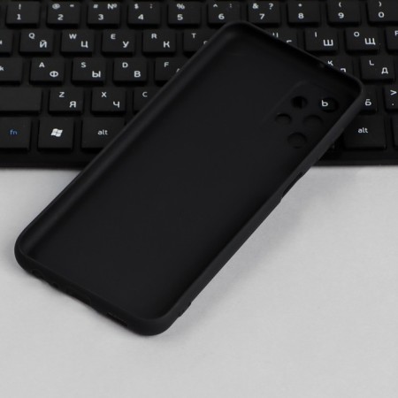 Case for Samsung Galaxy A13, silicone, matte, black-2