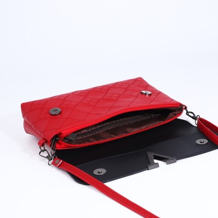 Magneta bag bag, long belt, red color-6