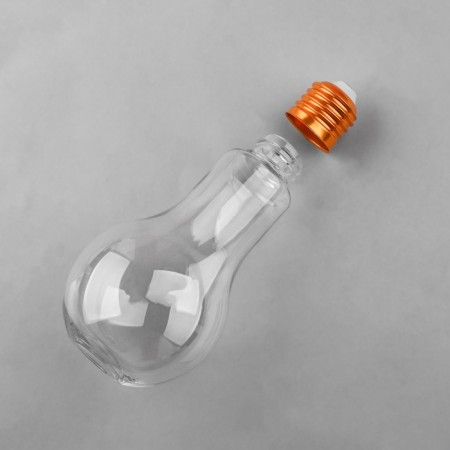 Bottle d/storage 200ml D6.8*13.5cm light bulb gold-4