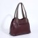 Bag-tout on zipper, dark red color