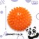 Massage ball Onlytop "Hedgehog", D = 5.5 cm, Orange color