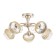 Cellular infinity chandelier 5x40W E14 gold 40x40x25 cm