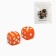 Dice play "Game time", 1.6 x 1.6 cm, set 2 pcs, orange