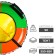 Winter Star tubing-vatter, case diameter 83 cm, MIX color