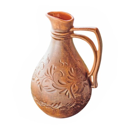 Natural clay for modeling red 1 kg, (soaked), "Treasure Island"-7
