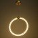 Lamp Bayerlux "Circle" LED 32W gold 34.5x6x37-120 cm