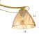 Chandelier 1084/3GD 40W E27 gold 52x52x23 cm Bayerlux