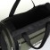 Road bag with zipper, long belt, 3 outer pockets, black color/hack