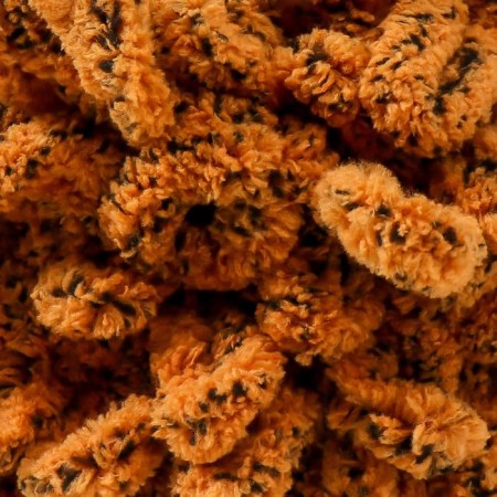 Yarn "Puffy" 100 % micropoliester 9m/100g (717 tiger)-2