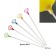 Pipe+clip for balls, d = 10 mm, length 40 cm, mix (in the package one color)
