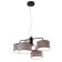 Suspended chandelier Citilux "Form" CL428241, 44x44x32 cm, 4x60W, E27, brown color