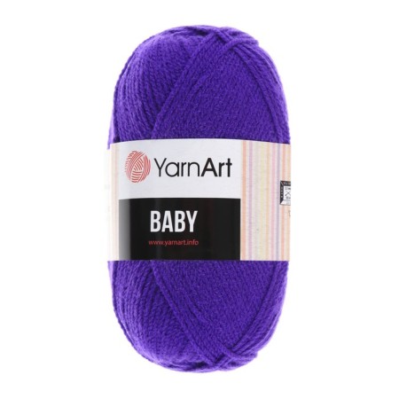 Baby yarn 100% acrylic 150m/50g (203 purple)-1