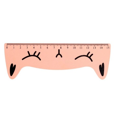 Wooden line 15 cm Devente Cat, curly (barcode), mix x 4 colors, cardboard box-2
