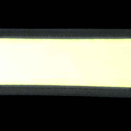 Reflective bracelet on batteries, self -fixed, 3 modes, 34.5 × 4 cm, yellow color-2