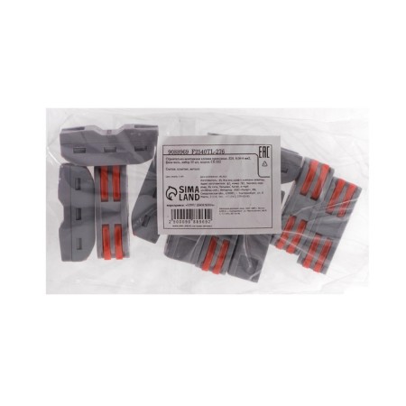 Construction and installation terminal passing, 32a, 0.08-4 mm2, phase-zero, set 10 pcs-1