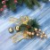 Christmas tree decoration "New Year's Style" Bant Transparent, 16x12 cm, gold