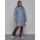 Coat insulated winter female, size 44, blue color