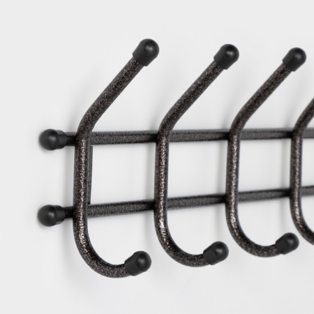 Wall hanger "Coos", 5 hooks, Copper antique color-1