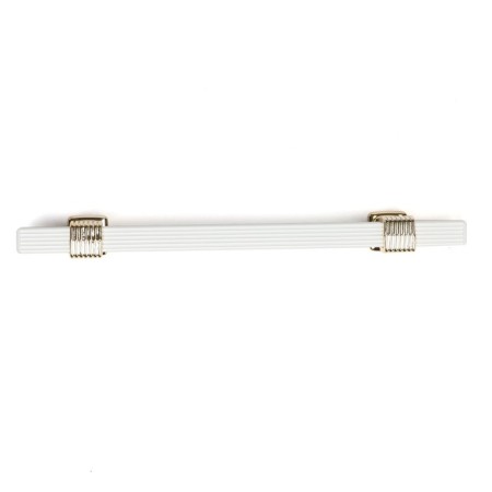 Cappio pk117 bracket handle, m/o 128 mm, white/gold color-3