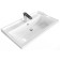 Uperwood Family shell, half -around, 100 cm, rectangular, white