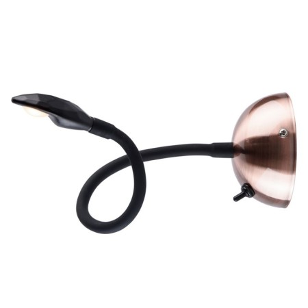 Bra "Zigen", 3W Led 3000k 240lm, black color, brass-1