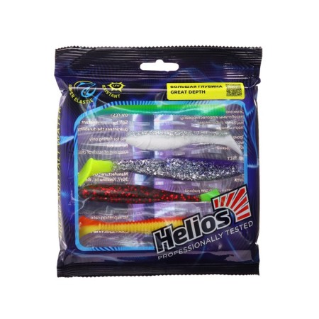Set of silicone lures Helios "Big Depth", 5 pcs. (HS-GD-SET1)