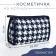 Cosmetic bag with lightning, white/blue color